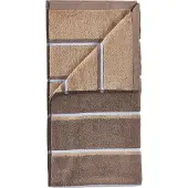 Zone Denmark Handdoek Sauna Taupe / Camel / Sky Blue (50 x 100 cm)