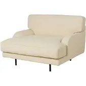Gubi Flaneur Armchair Boucle - Fauteuils Gepoedercoat Staal Bouclé - 10152485