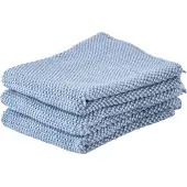 Zone Denmark Vaatdoek Blue 27 x 27 cm (Set van 3)