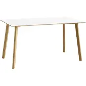 HAY CPH210 Deux 2.0 tafel 75x140 cm Pearl white-gelakt eiken
