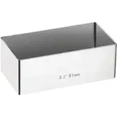Vogue Taartvorm rechthoekig 81x41mm