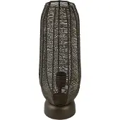 Light & Living Tafellamp Samret bruin 46cm