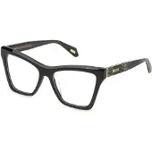 Just cavalli VJC182V 55/17/140 Zwarte Glanzende Acetaat Bril Vrouwen VJC182V