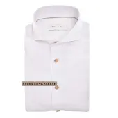 John Miller Slim Fit overhemd wit linnen