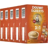 Douwe Egberts 3in1 Oploskoffie - 6 x 10 zakjes