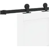 vidaXL Schuifdeur ORKDAL Wit 83 x 232 cm Massief grenenhout