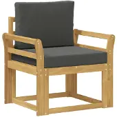 vidaXL Buitensofa Polyester Wit en Anthraciet