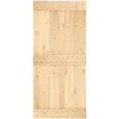 vidaXL Vlakke deur NARVIK 95x210cm Massief Pine Hout (Onbehandeld)