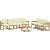 vidaXL Buiten bank set 7 st