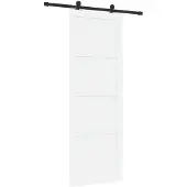 vidaXL Schuifdeur ORKDAL 83 x 232 cm Massief grenenhout Wit
