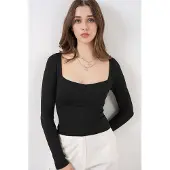 Big Dart Langdurige Aangename Blouse met Hartkraag