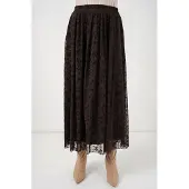 Big Dart Hoge Taille Bloemige Maxi Rok