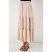 Big Dart Getextureerde Maxi Rok