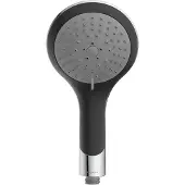 Schutte BROADWAY Handdouche - Douchekop ø 12 cm - 5 Standen - Zwart & Chroom