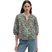Marc O'Polo Blouse turquoise / royal blue/koningsblauw / groen / oudroze