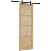 vidaXL Schuifdeur ORKDAL Naturel 73,5 x 211 cm Massief grenenhout
