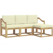 vidaXL Buiten bank set 4 st