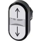 Siemens 3SU10003AB660AN0 3SU1000-3AB66-0AN0 Dubbele drukknop Moment (b x h) 29.8 mm x 57.7 mm IP66, IP67, IP69/IP69K 1 stuk(s)