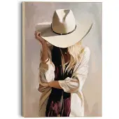 Reinders Schilderij Western vrouw - 60 x 90 - Hout -