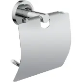 Schutte London toiletpapierhouder met klep chroom