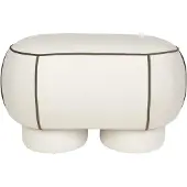White Label Poef Marina Stool M White