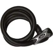 Simson Spiraalkabelslot - Extra dik 15mm - 1 meter - Mat zwart - Inclusief bevestiging en sleutels