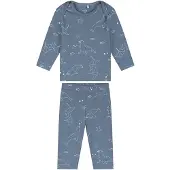 Prénatal baby pyjama zeehond rib - Voor jongens en meisjes - Unisex - Blauw - Maat 68