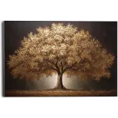 Reinders Schilderij De Gouden Boom - 100 x 140 - Hout -