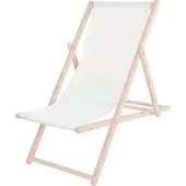 Springos Tuin Lounge Stoel Opvouwbaar Houten Strand 120 kg