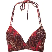 Lingadore Bikinitop beige / bloedrood / zwart