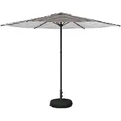vidaXL Tuinparasol met voet 300 x 300 cm Polyester Rechthoekig