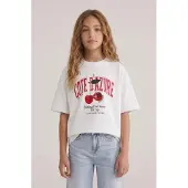 Cars Jeans Girls Indra Ts White Size: 10 | T-shirts Outlet | Unisex | Wit