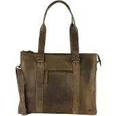 Bear design Mea Laptopschoudertas - 13.3" laptopvak - met afneembare schouderriem - bruin