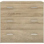 Ebuy24 Spell ladekast 3 lades eiken decor.