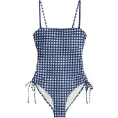 Marc o'polo Badpak ' Shiny ' navy / wit