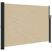 vidaXL Windscherm uittrekbaar 140x600 cm beige