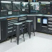 Datona Werkplaatskruk - 2 stuks - Zwart