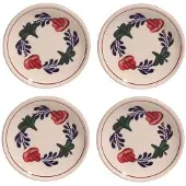 Boerenbont Petit Four11cm 4 Stuks Multi multi Aardewerk Bord