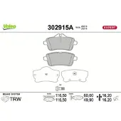 Valeo 302915A Remblokken