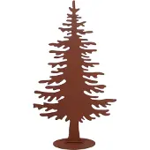 UNUS Decoratieve standaard kerstboom van metaal roestlook