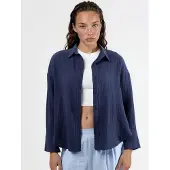Busem Textured Woven Cotton Overhemd