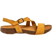 Art Sandalen met riem 'I Breathe' safraan
