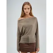 Busem Boothals Blouse met Steenhanger