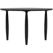 NORR11 Oku eettafel Zwart eiken, Ø120 cm