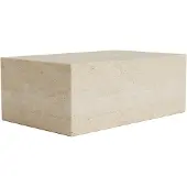 NORR11 Cubism Coffee Table 50x80 Cm - Salontafels Travertijn Beige - W3CUB31361TRAVNONO00000