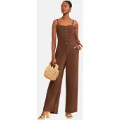Love & roses Jumpsuit chocoladebruin