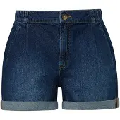 QS Bandplooi jeans blauw