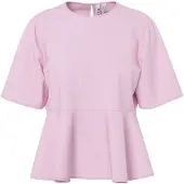 Pieces Blouse rosa / wit