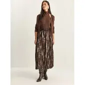 Bianco Hoogogenlange Rok met Elastische Band