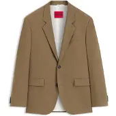 HUGO Modern-fit colbert van hoogwaardig stretchtwill Maat 102
